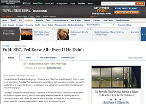 foreclosure in wall street journal news
