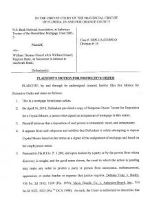 motion for protective order
