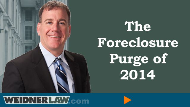 foreclosure purge of 2014