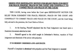 Florida Judge Finds Fraud In Foreclosure CASE DISMISSED.  WeidnerLaw