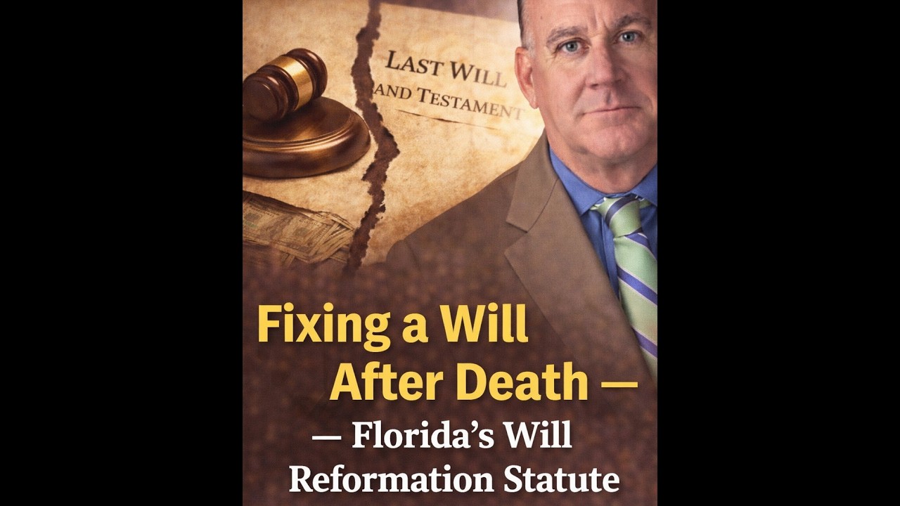 Can a Will Be Reformed in Florida? What Florida Probate Law Says About Will Reformation