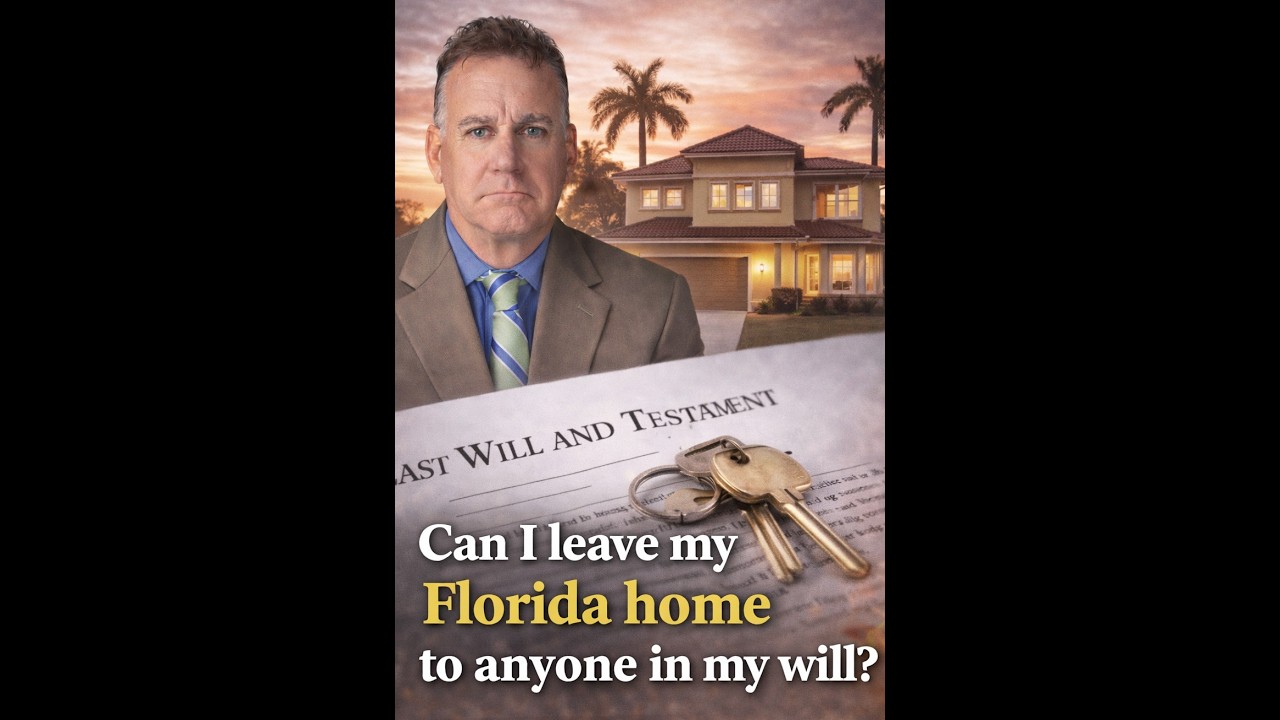 You Cannot Leave Your Florida Home to Whoever You Want — Here’s What the Law Says Instead