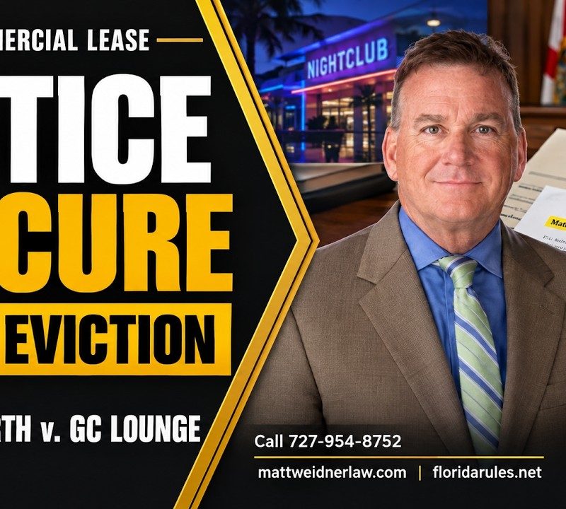 Can a Landlord Evict Without a Delivered Default Notice? (Miami Fourth v. GC Lounge)