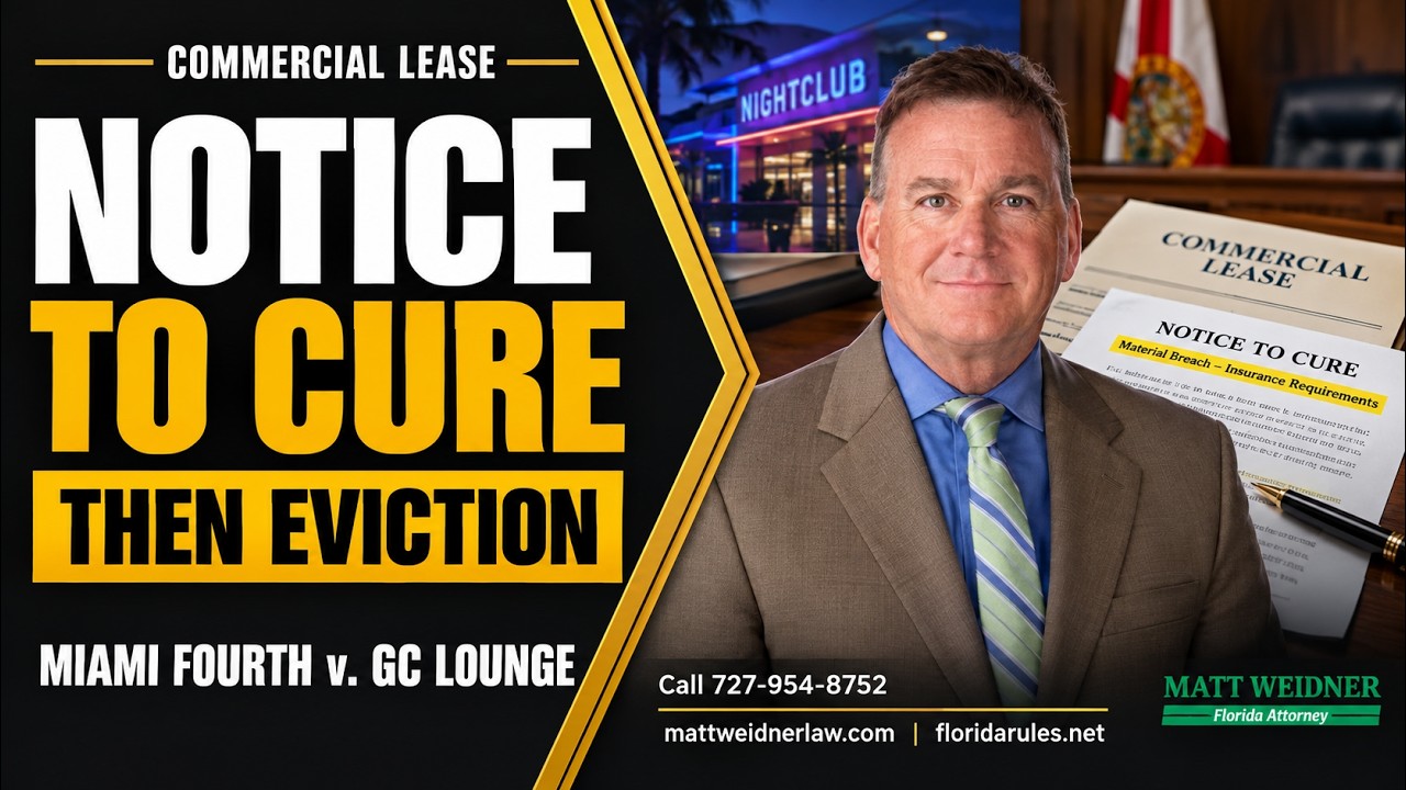 Can a Landlord Evict Without a Delivered Default Notice? (Miami Fourth v. GC Lounge)