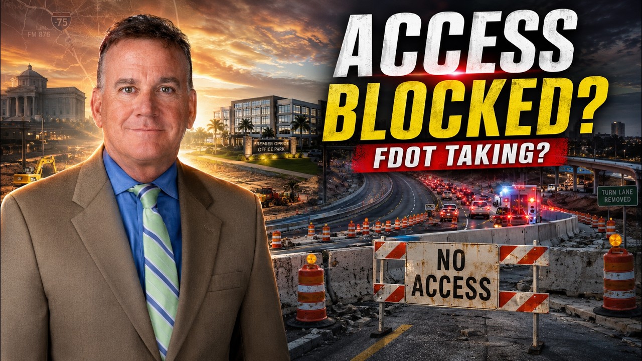 Watch on YouTube: π FDOT Reconstructed the Highway & BLOCKED Our Access β Is It a Taking? FL Eminent Domain Appeal