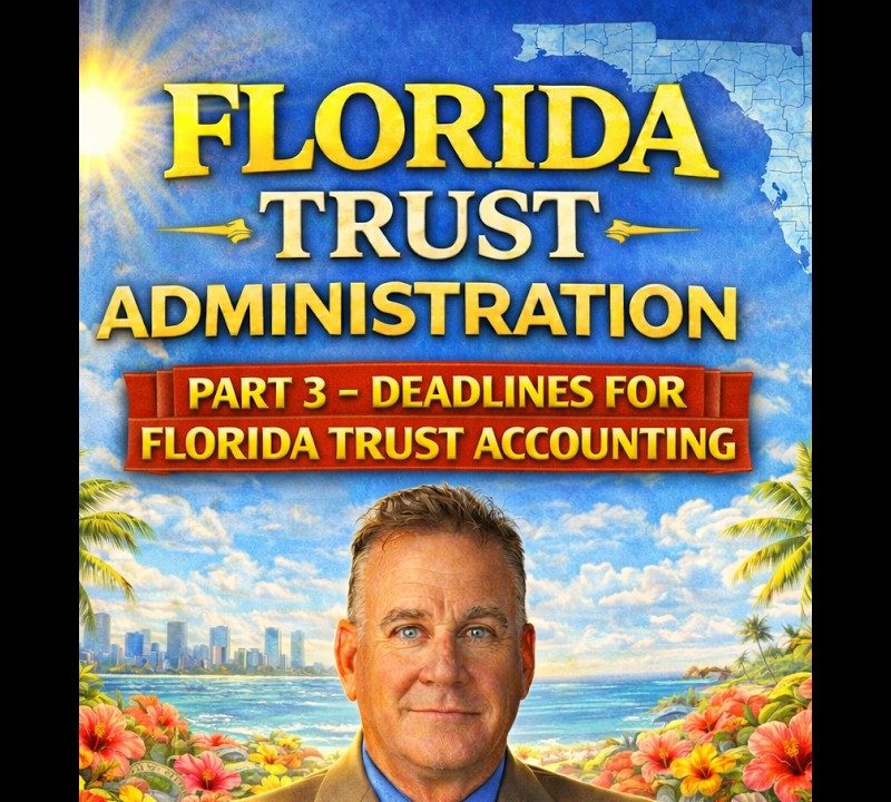 Florida Trust Accounting Deadlines: 60-Day Notices, Annual Accountings and the 6-Month Bar