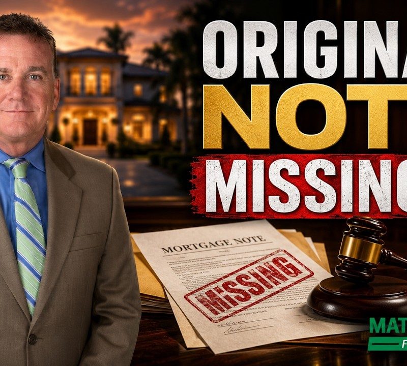 Can a Bank Foreclose Without Filing the Original Note? (Sanchez v. Bank of New York)