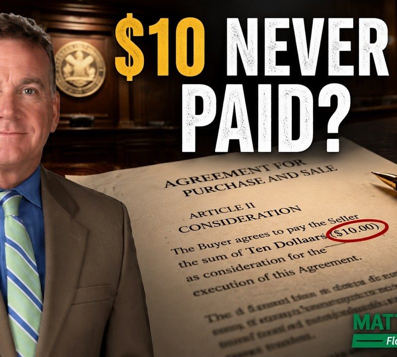 $10 Recited but Never Paid: Can You Rescind the Deal? (Weiss v. MSR Partners)