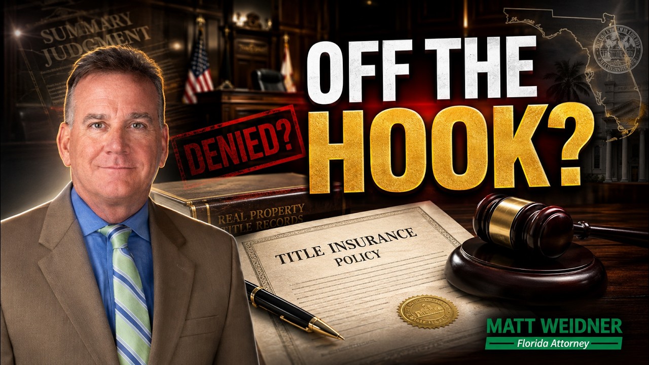 Watch on YouTube: π | Title Insurer Off the Hook? β Coast Development Fights Summary Judgment Over Title Defect