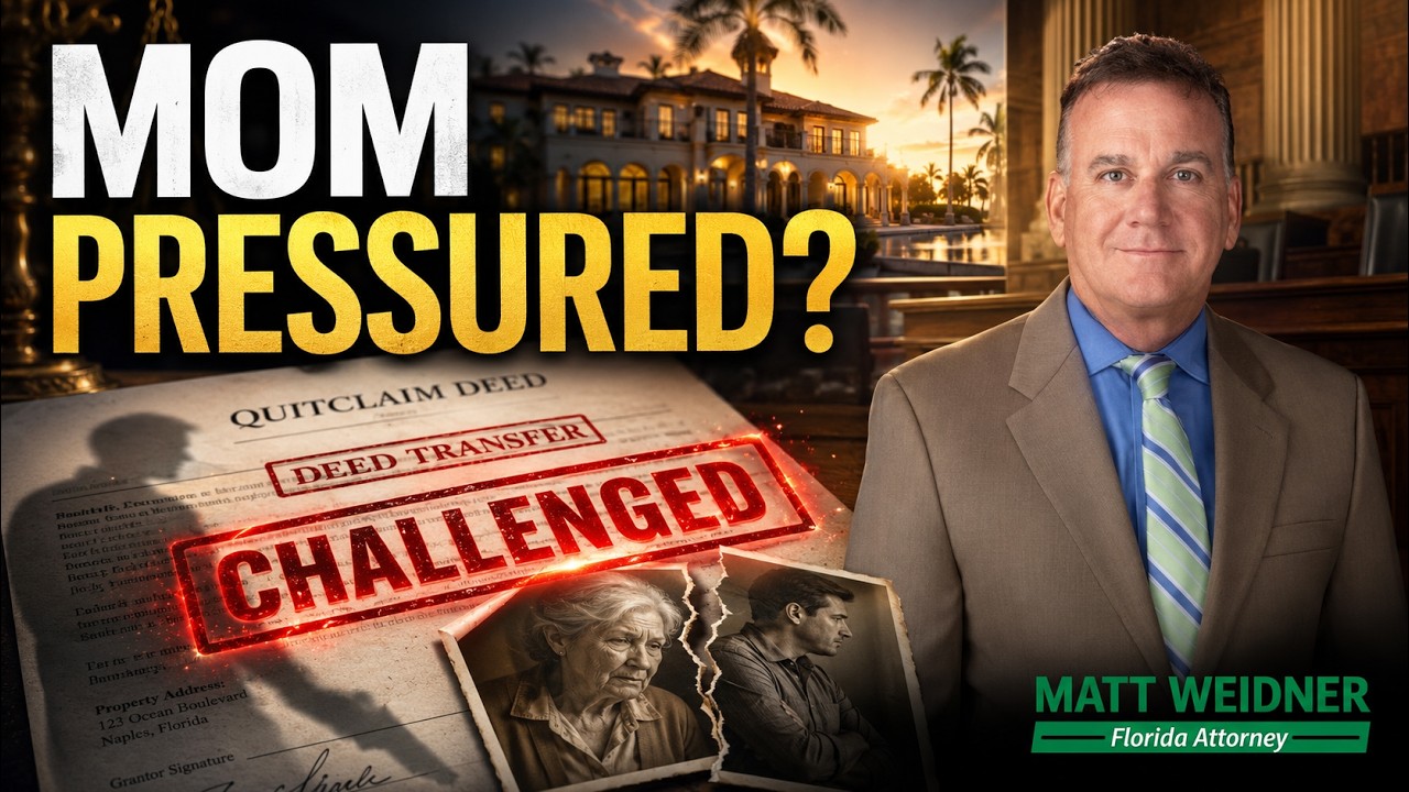 Undue Influence Beyond the Will: Deeds, Lifetime Gifts, and Trust Changes in Florida